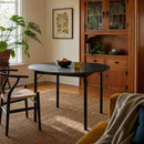 Savona 47" Round Dining Table — Black Oak