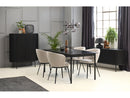 Savona 71" Extendable Dining Table - Black Oak