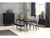 Savona 71" Extendable Dining Table - Black Oak