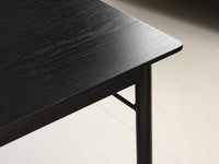 Savona 71" Extendable Dining Table - Black Oak