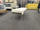 Brianna Faux Fur Bench