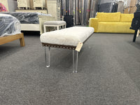 Brianna Faux Fur Bench
