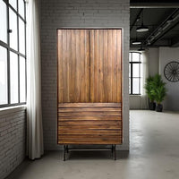 Emerson 79" Tall Wine Cabinet – Espresso