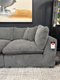 Kensington Cloud Sectional In Marble Grey