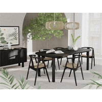 Monsun Dining Table - Black Oak