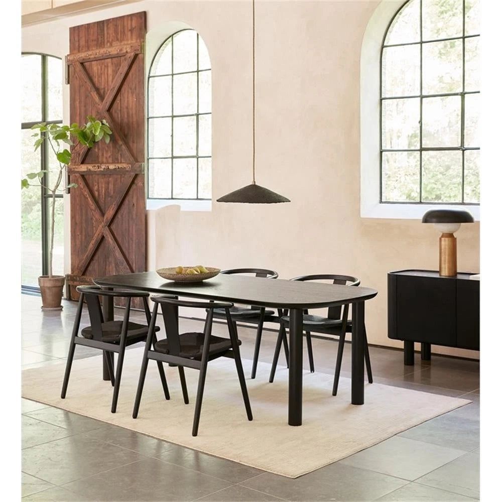 Monsun Dining Table - Black Oak