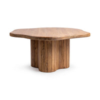 Classic Home Alvaro 65" Freeform Dining Table – Golden Wheat
