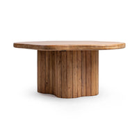 Classic Home Alvaro 65" Freeform Dining Table – Golden Wheat