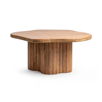 Classic Home Alvaro 65" Freeform Dining Table – Golden Wheat
