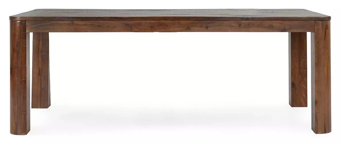Nemi 84" Reclaimed Pine Dining Table – Rustic Brown