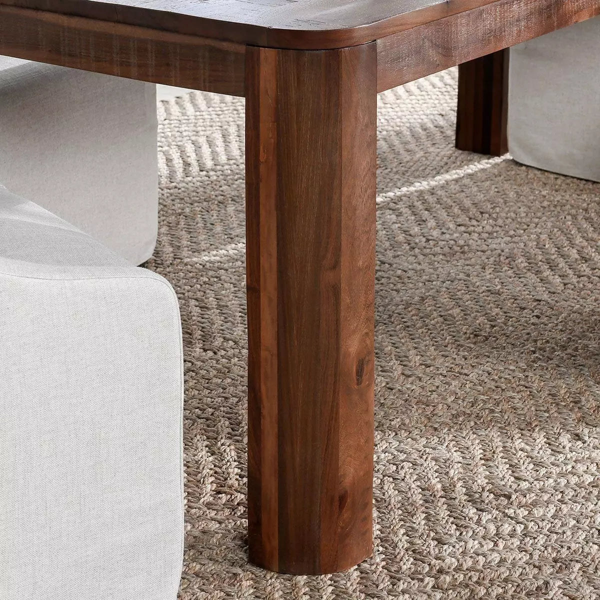 Nemi 84" Reclaimed Pine Dining Table – Rustic Brown