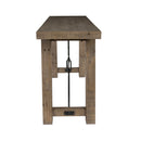 Classic Home Tuscany Console Table – Distressed Brown