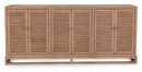 Jolen 81" Reclaimed Pine 6-Door Buffet – Distressed Brown