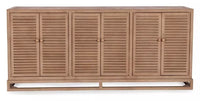 Jolen 81" Reclaimed Pine 6-Door Buffet – Distressed Brown