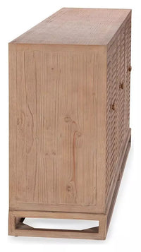 Jolen 81" Reclaimed Pine 6-Door Buffet – Distressed Brown