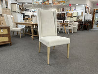 Vernon Dining Chair with Performance Fabric and Wood Base