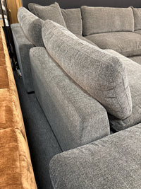 Kensington Cloud Sectional In Marble Grey