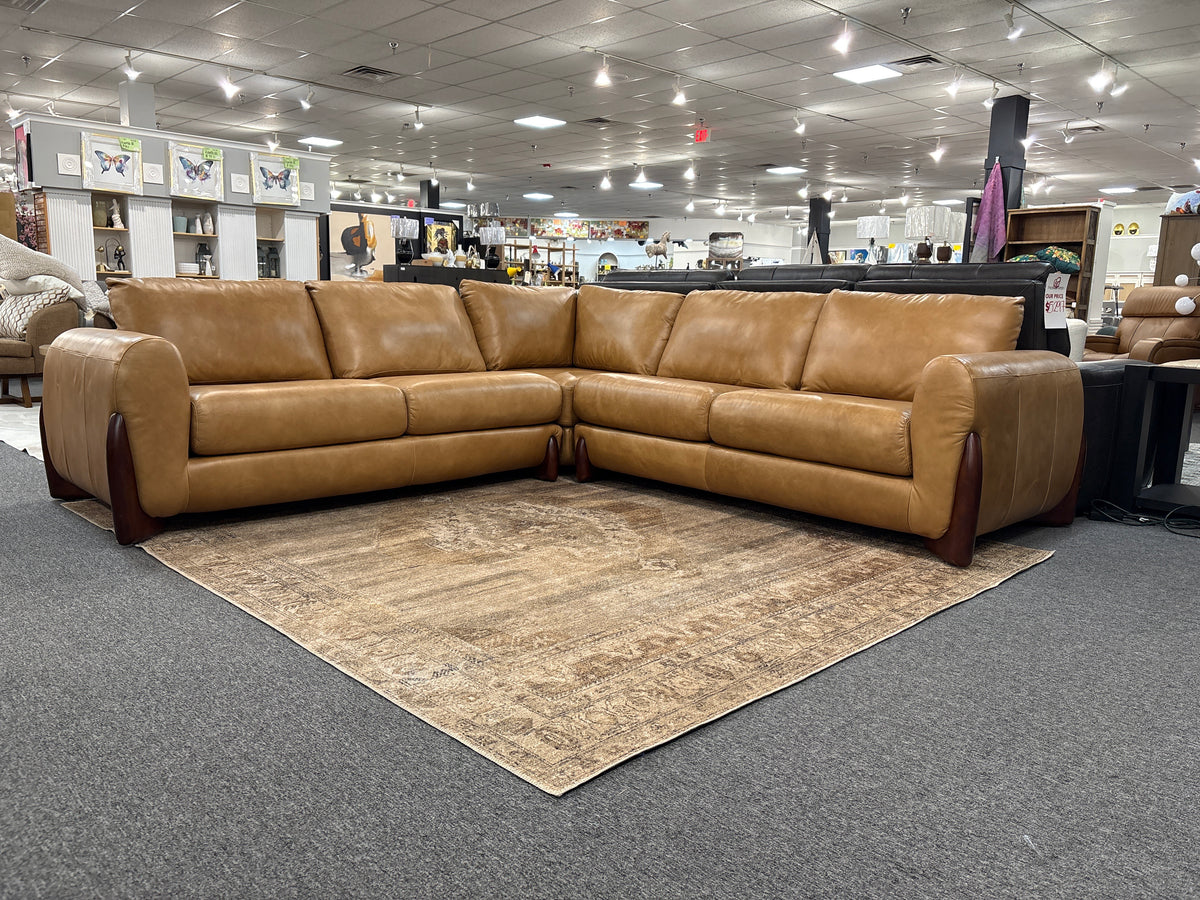 Leather Italia Macon Leather Sectional