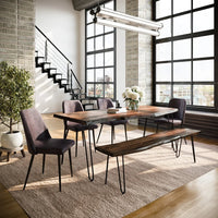 Jofran Nature’s Edge 79" Live Edge Dining Table