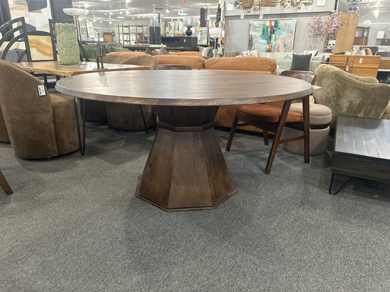 Crossings Portico 60” Round Dining Table – Hazelnut