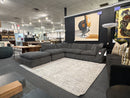 Kensington Cloud Sectional In Marble Grey