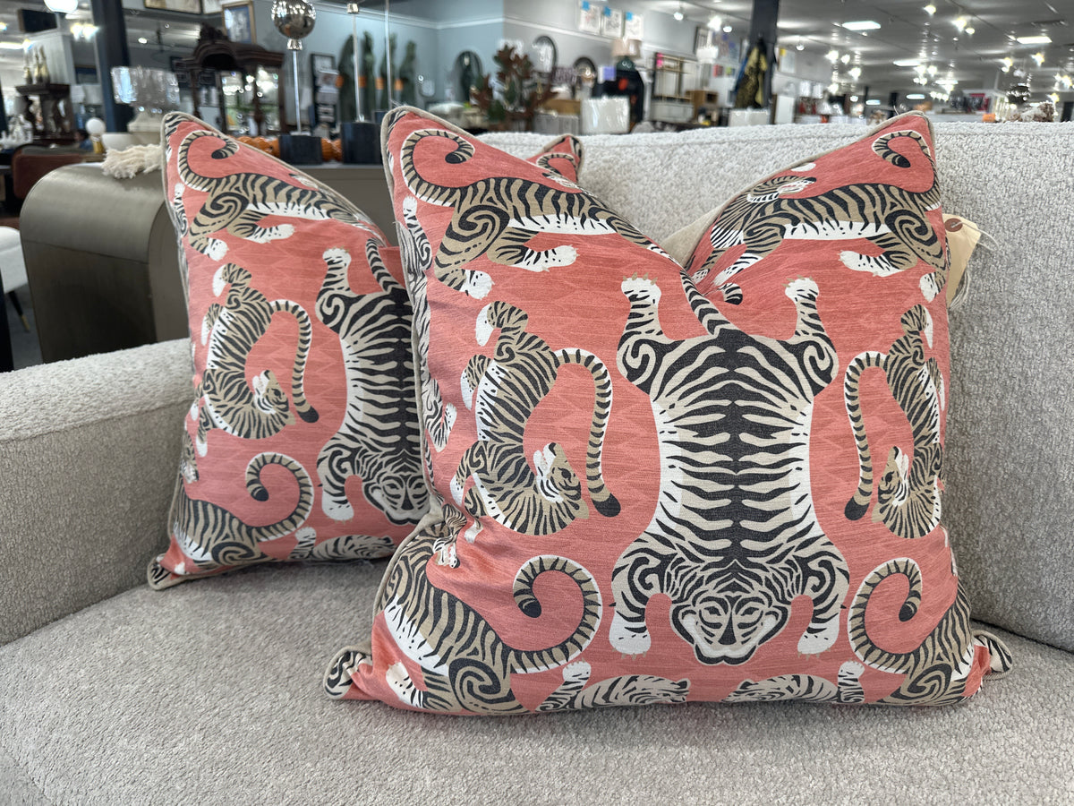 Tabby Coral Down Filled Pillow