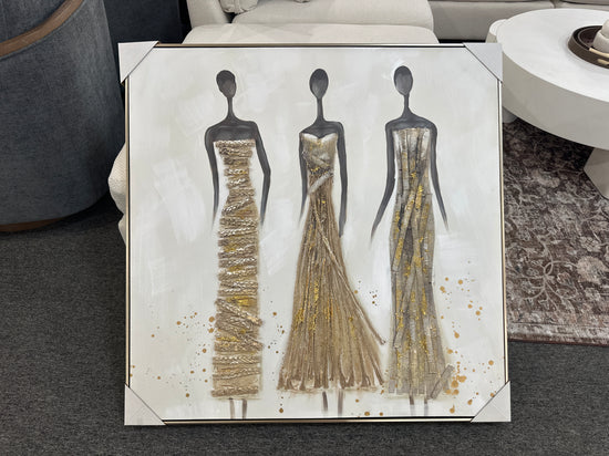 African Straw Women Art