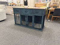 Feliz Three Drawer TV Console & Dog Crate
