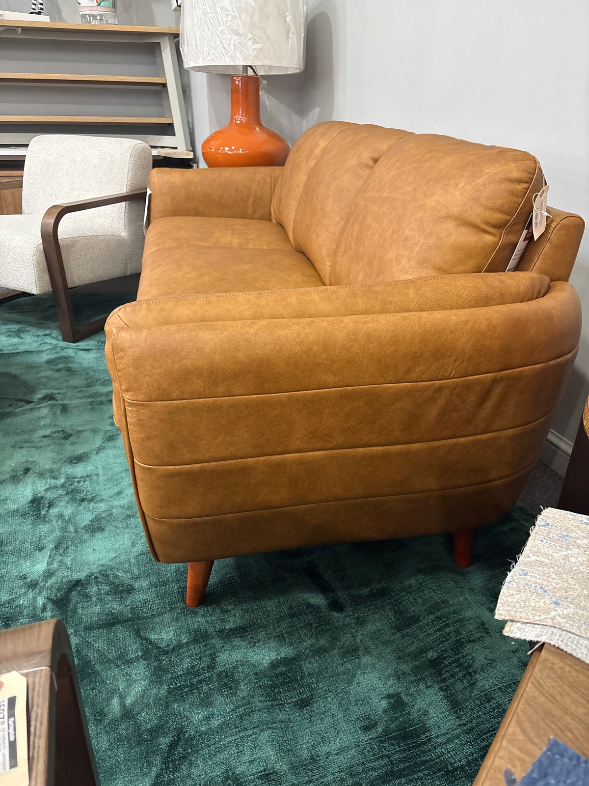 Leather Italia Mesa Sofa – Granola Tan