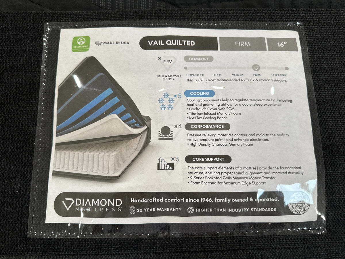 Black Vail Firm Mattress