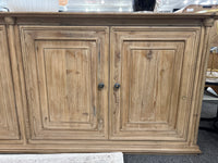 Josephine 95" 4-Door Reclaimed Pine Cabinet – Warm Natural