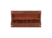 Wood Dominoes Set with Storage Box
