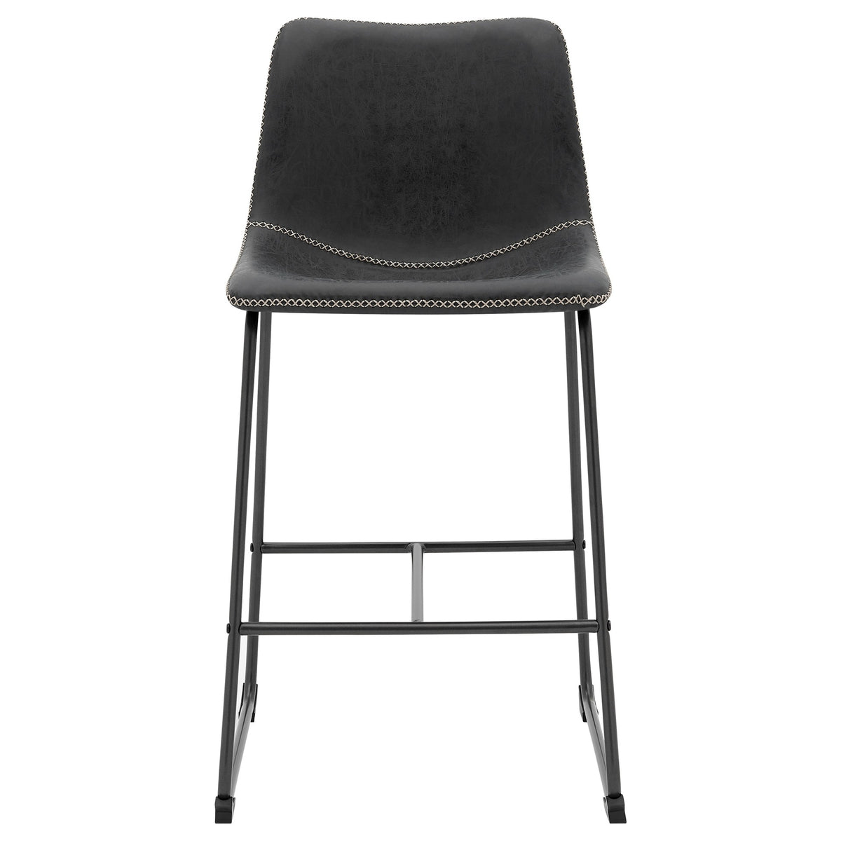 Vesta Faux Leather Counter Stools - Set of 2