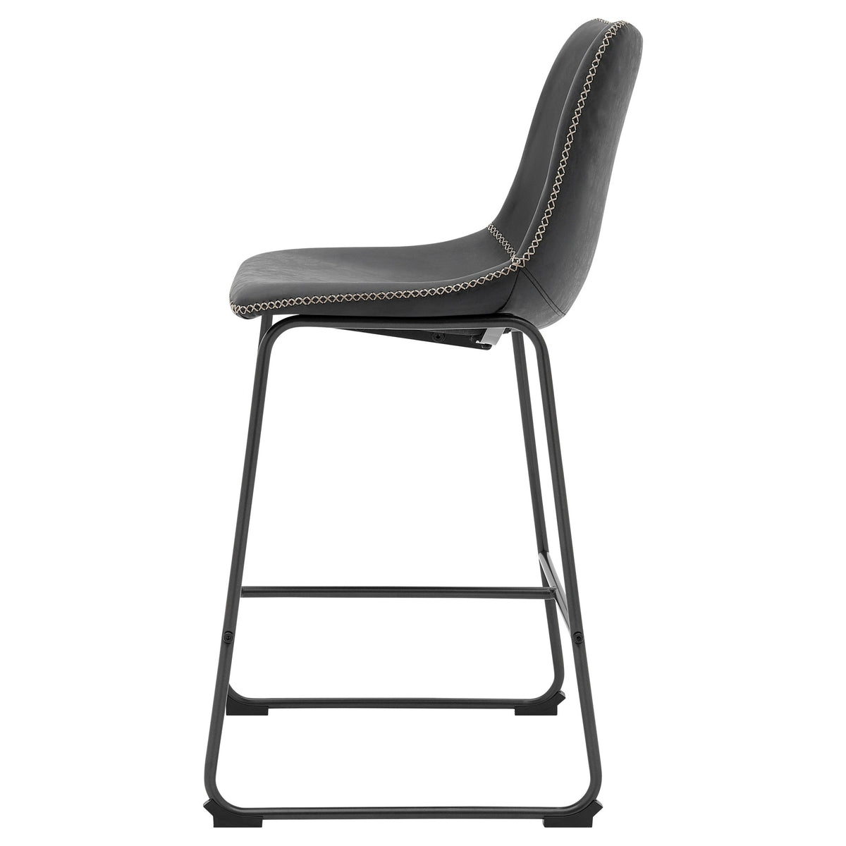 Vesta Faux Leather Counter Stools - Set of 2