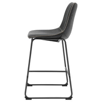 Vesta Faux Leather Counter Stools - Set of 2
