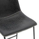 Vesta Faux Leather Counter Stools - Set of 2