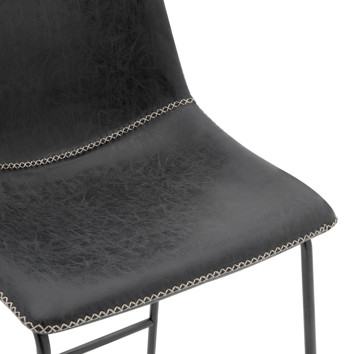 Vesta Faux Leather Counter Stools - Set of 2