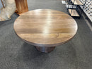 Liyana Solid Mango Wood Round Coffee Table – Natural Tan