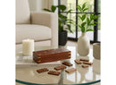 Wood Dominoes Set with Storage Box