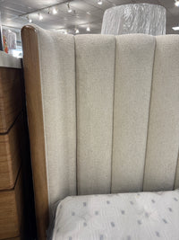 King Portico Wing Upholstered Bed
