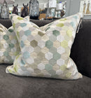 Maguire Spring Multicolor Hexagon Down-Filled Throw Pillow – 22” Square