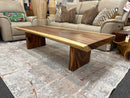 Teak Wood Live Edge Coffee Table