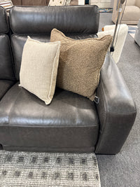 Zeppelin Leather Power Reclining Sectional with Immersive Sound