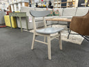 Keaton Dining Side Chair – White & Grey