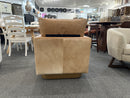 Lathe Leather/Hide Accent Chair