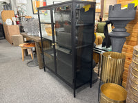 Carmel 55" Glass Display Cabinet – Black