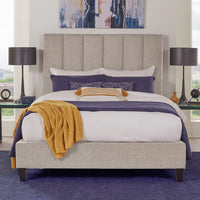 Avery Dune Upholstered Chenille Bed