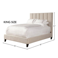 Avery Dune Upholstered Chenille Bed