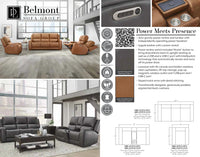 Parker House Belmont Lyric Caramel Zero-Gravity Power Sofa