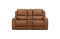 Belmont Lyric Caramel Zero-Gravity Power Loveseat